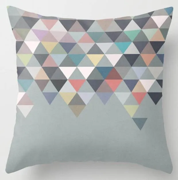 Irregular Triangle Pattern Pillow Cases