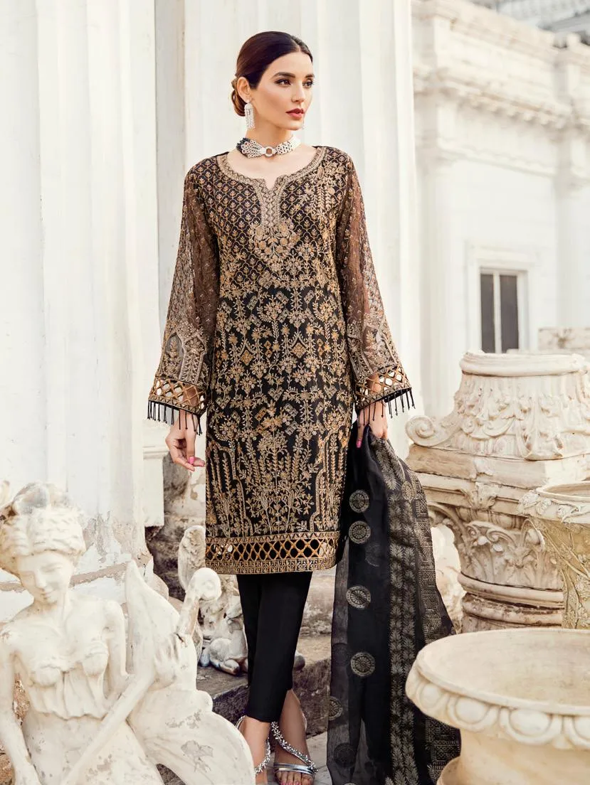 Iznik Chinon Chiffon Collection 2019 – 09 Black Royalty