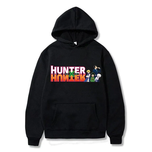 Japanese Anime Funny Killua Eyes Killua HxH Hoodies 2020 Winter Japan Style Hunter X Hunter Sweatshirts Streetwear for Women/men