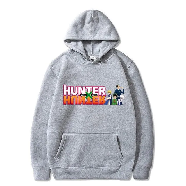 Japanese Anime Funny Killua Eyes Killua HxH Hoodies 2020 Winter Japan Style Hunter X Hunter Sweatshirts Streetwear for Women/men