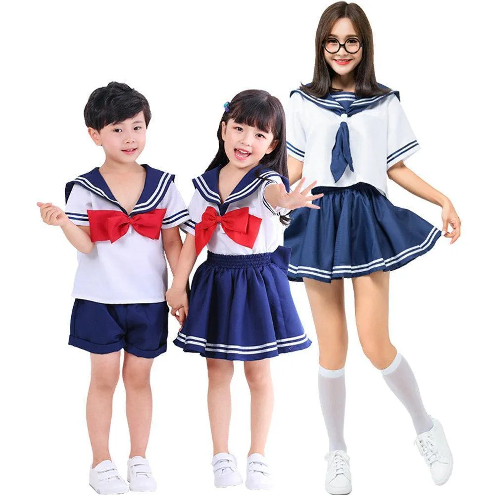 Japanese School Uniform Cosplay Family Matching Costume