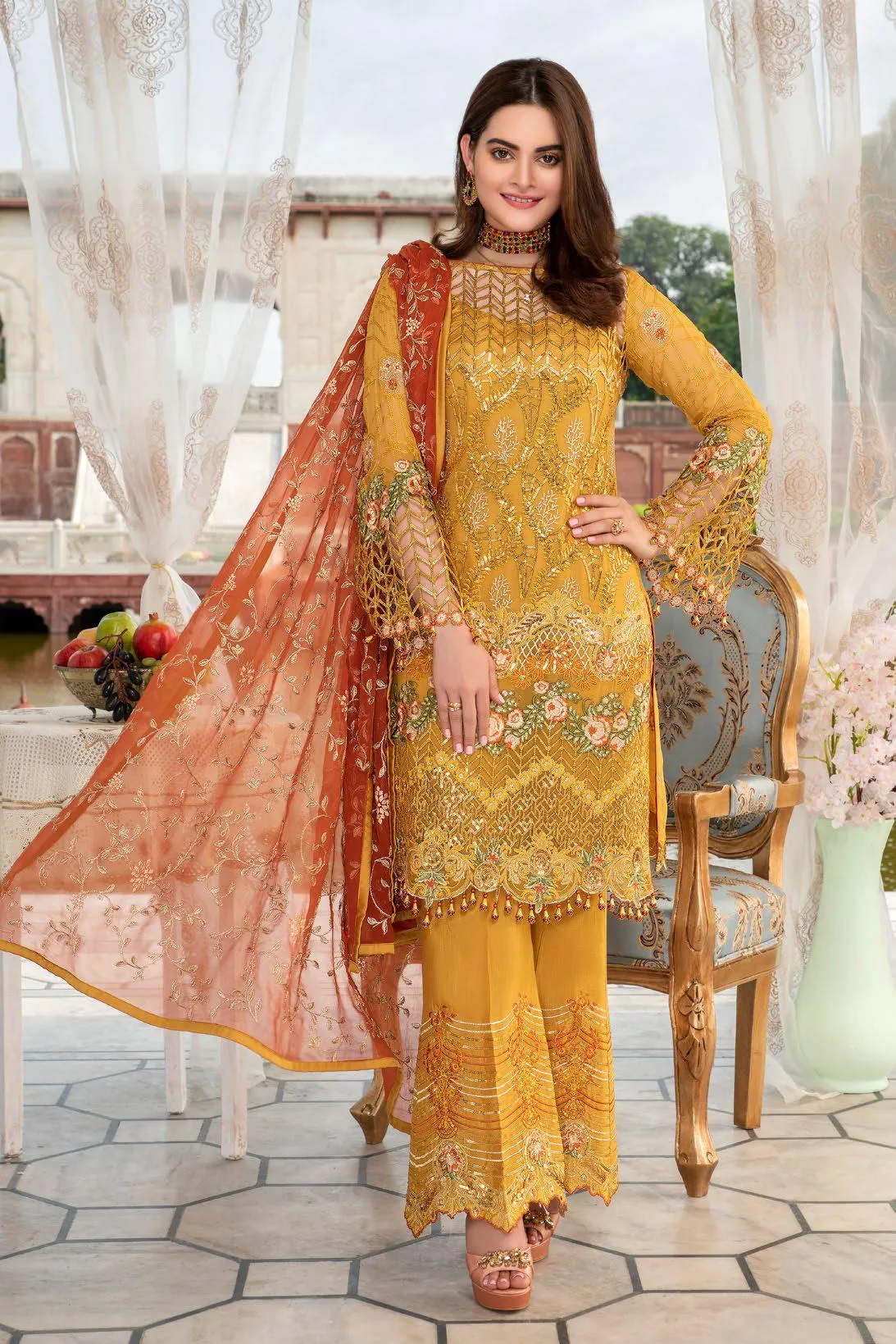 Maryam's Premium Luxury Embroidered Collection Vol-4 2019 – MP-144