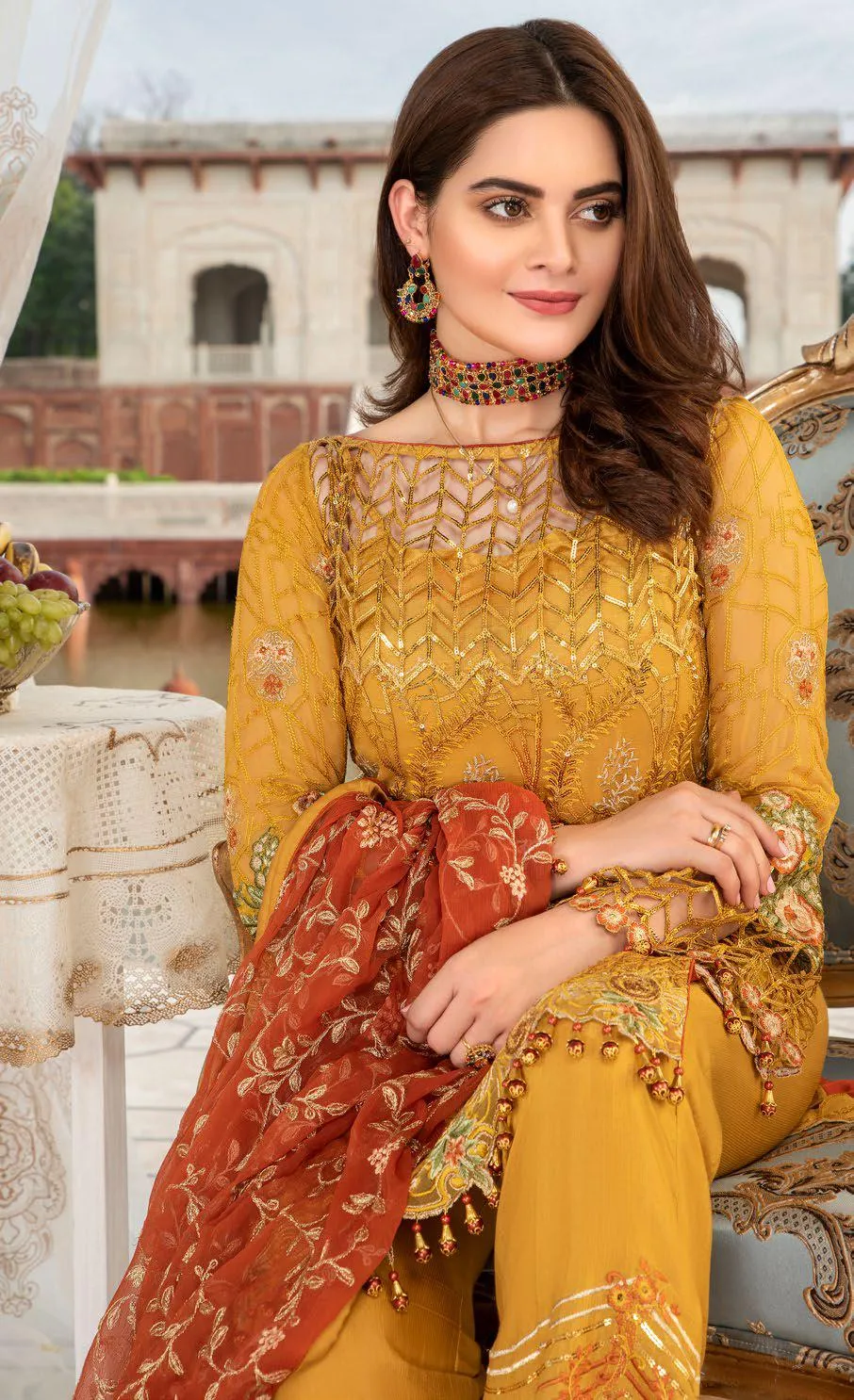 Maryam's Premium Luxury Embroidered Collection Vol-4 2019 – MP-144