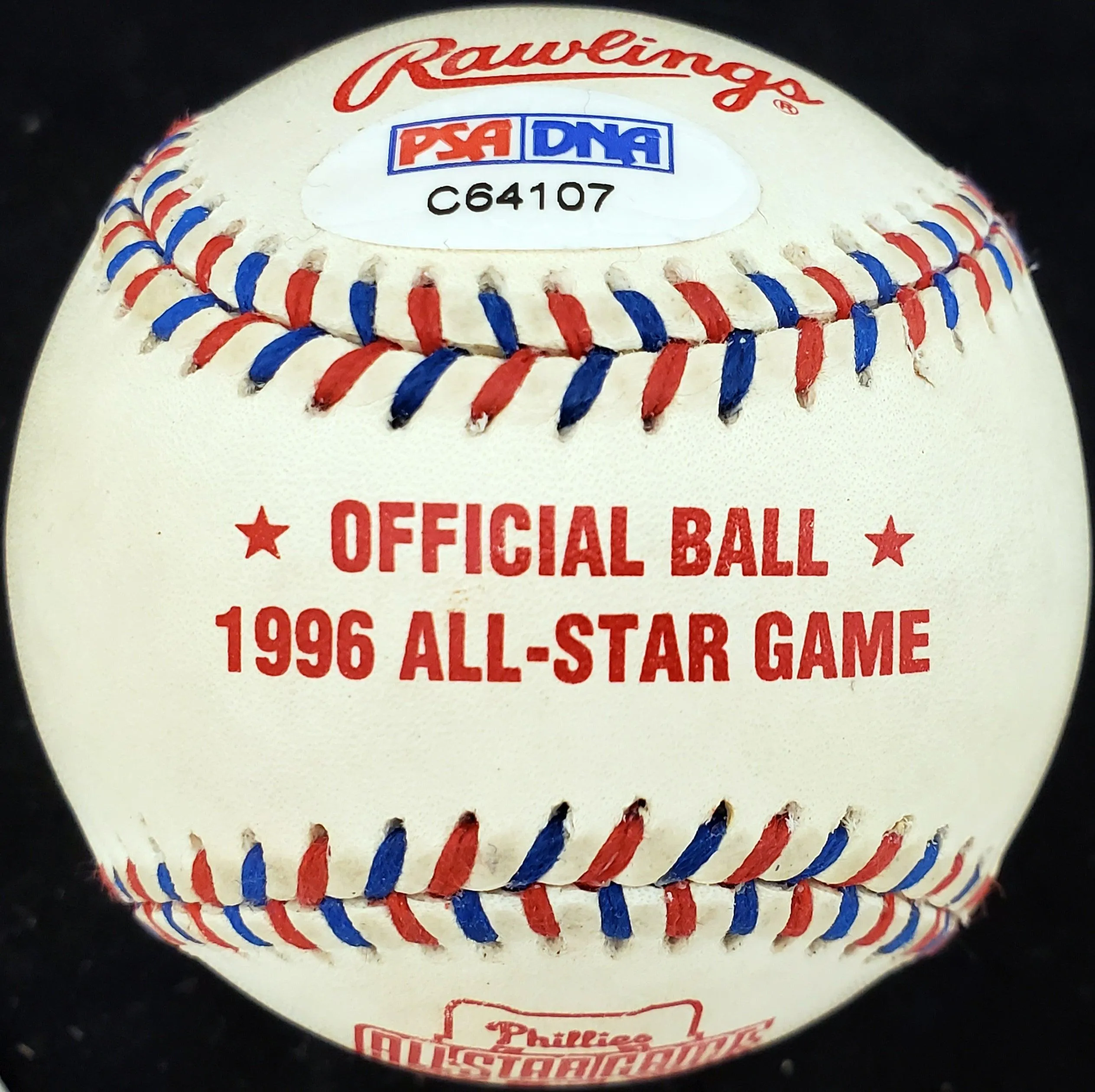 Mickey Rutner Autographed Official 1996 All-Star MLB Baseball Philadelphia A's PSA/DNA #C64107