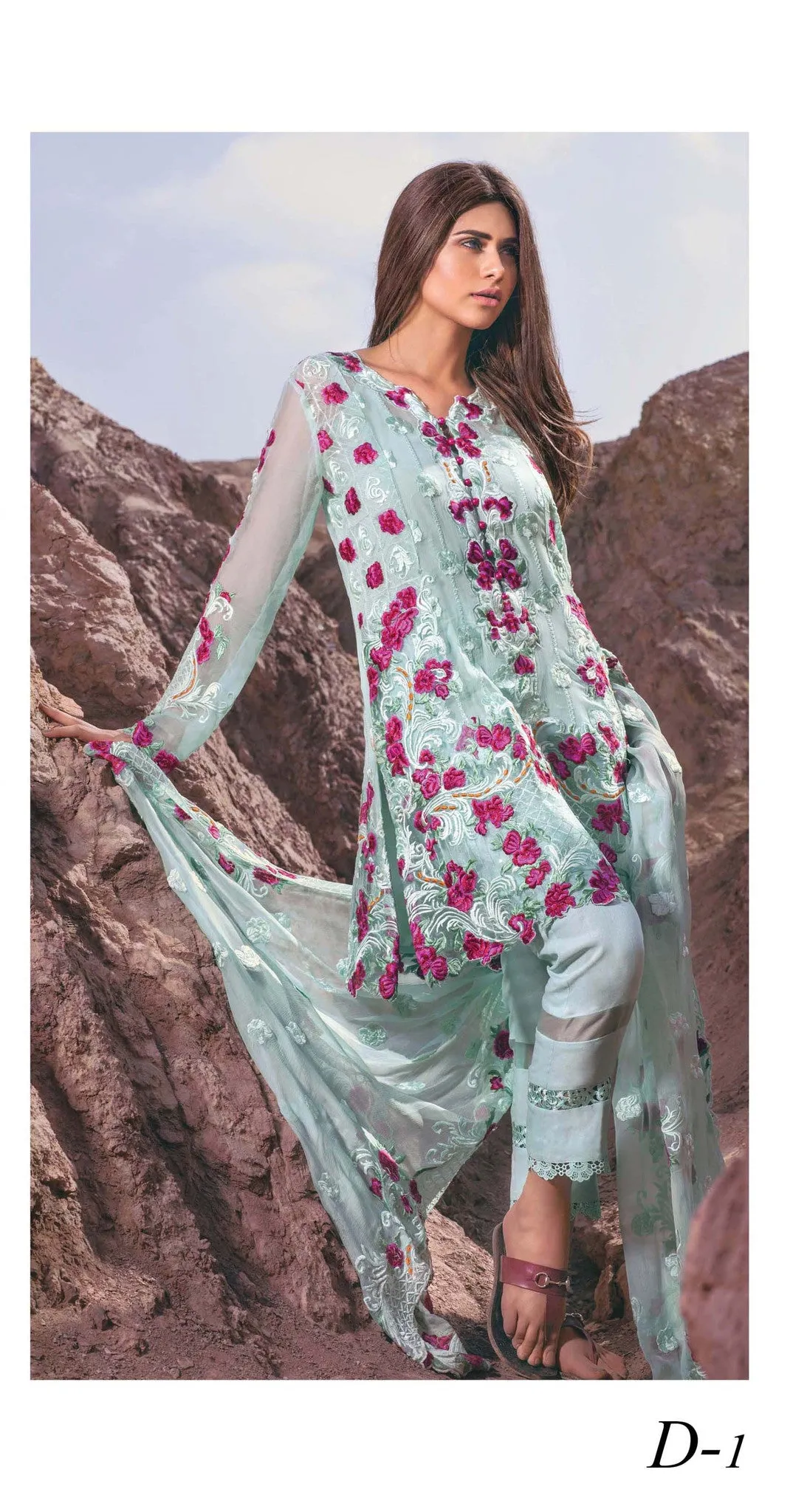 Mina Hasan Embroidered Fabrics Vol 3 – D-1