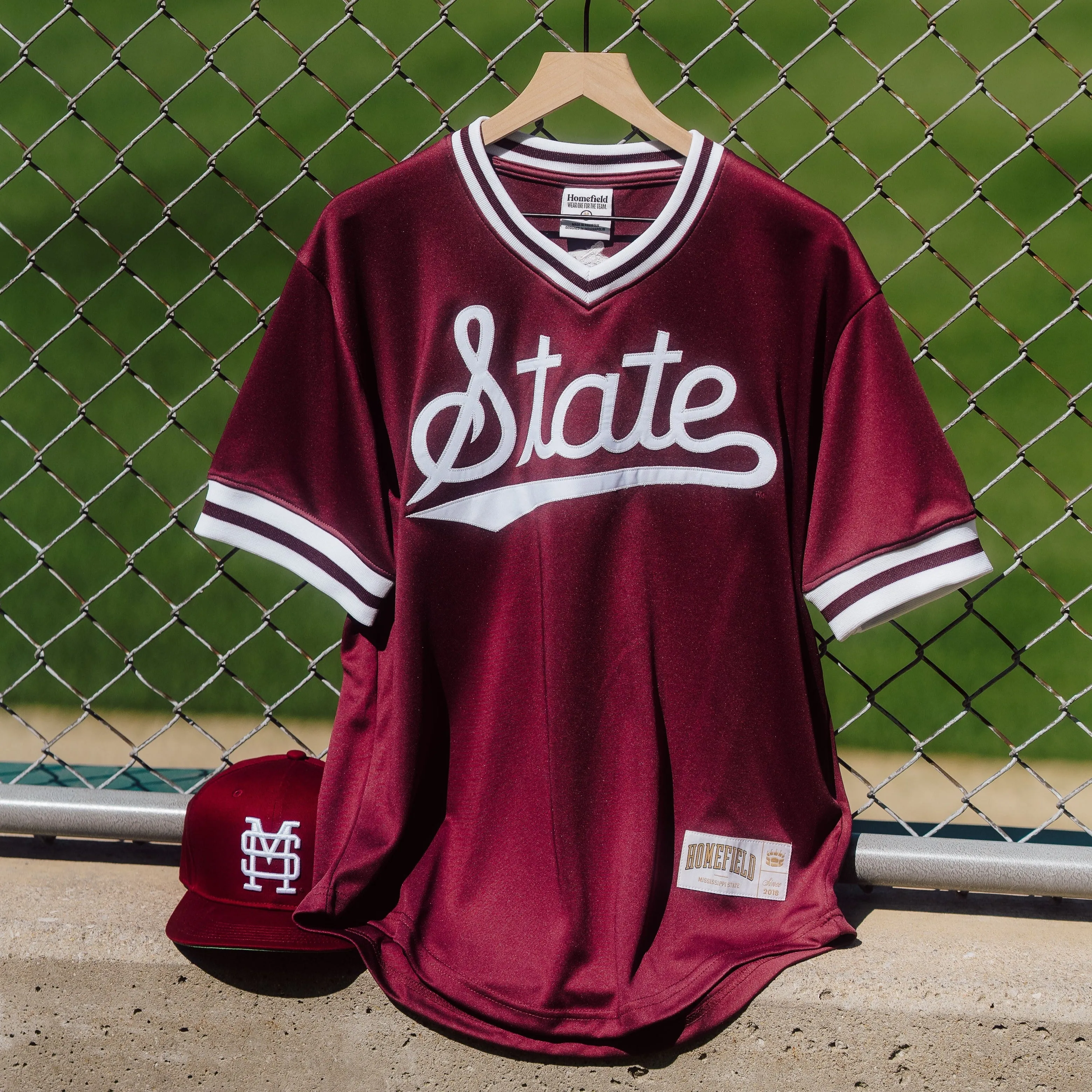 Mississippi State Classic Script Baseball Pullover