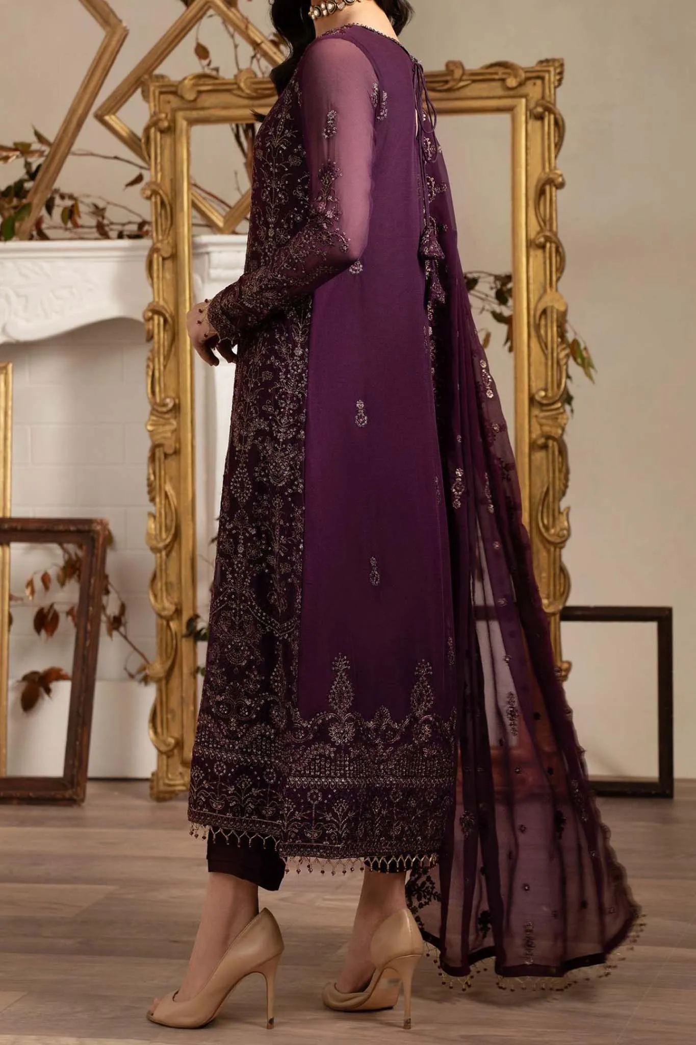 Naqsh by Zarif Unstitched 3 Piece Festive Formals Collection'2023-ZRN-04-Neemal