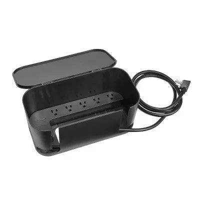 New - Globe Electric Cord Management Box Black