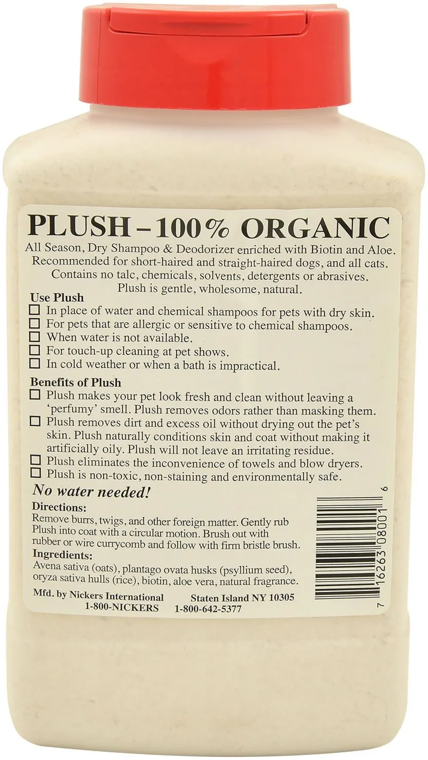 Plush Dry Shampoo & Deodorizer for Dogs & Cats