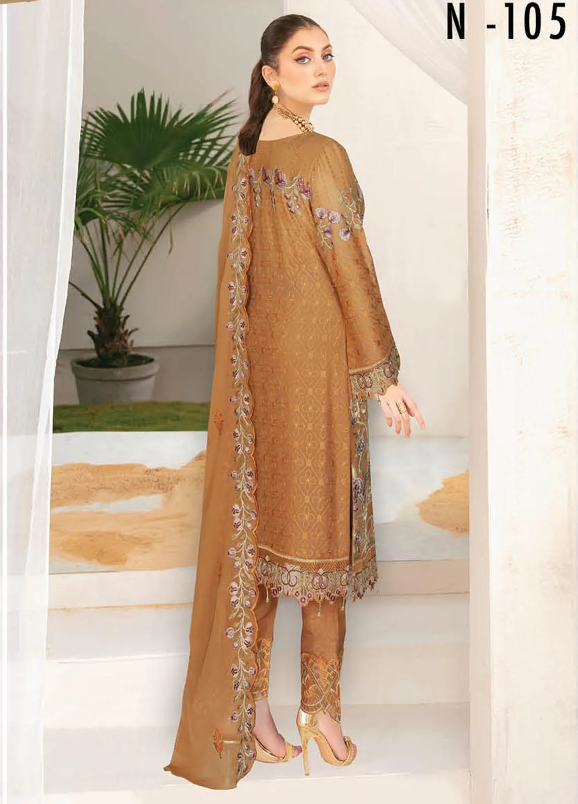 Ramsha Nayab Chiffon Collection – N-105