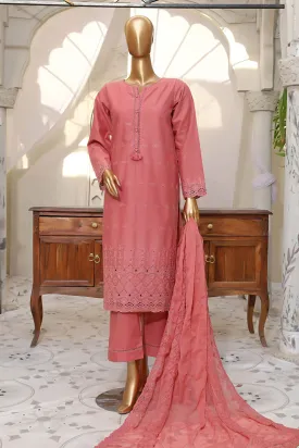 Sada Bahar Stitched 3 Piece Emb Chikankari Lawn Collection'2024-CKC-01-Pink