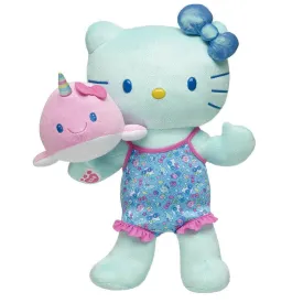 Sanrio® Summer Waves Hello Kitty® Plush with Swimsuit and Narwhal