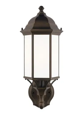 Sevier Collection - Medium One Light Uplight Outdoor Wall Lantern | Finish: Antique Bronze - 8838701-71