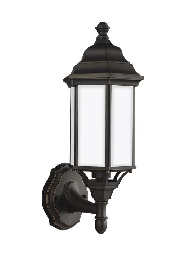 Sevier Collection - Small One Light Uplight Outdoor Wall Lantern | Finish: Antique Bronze - 8538751-71