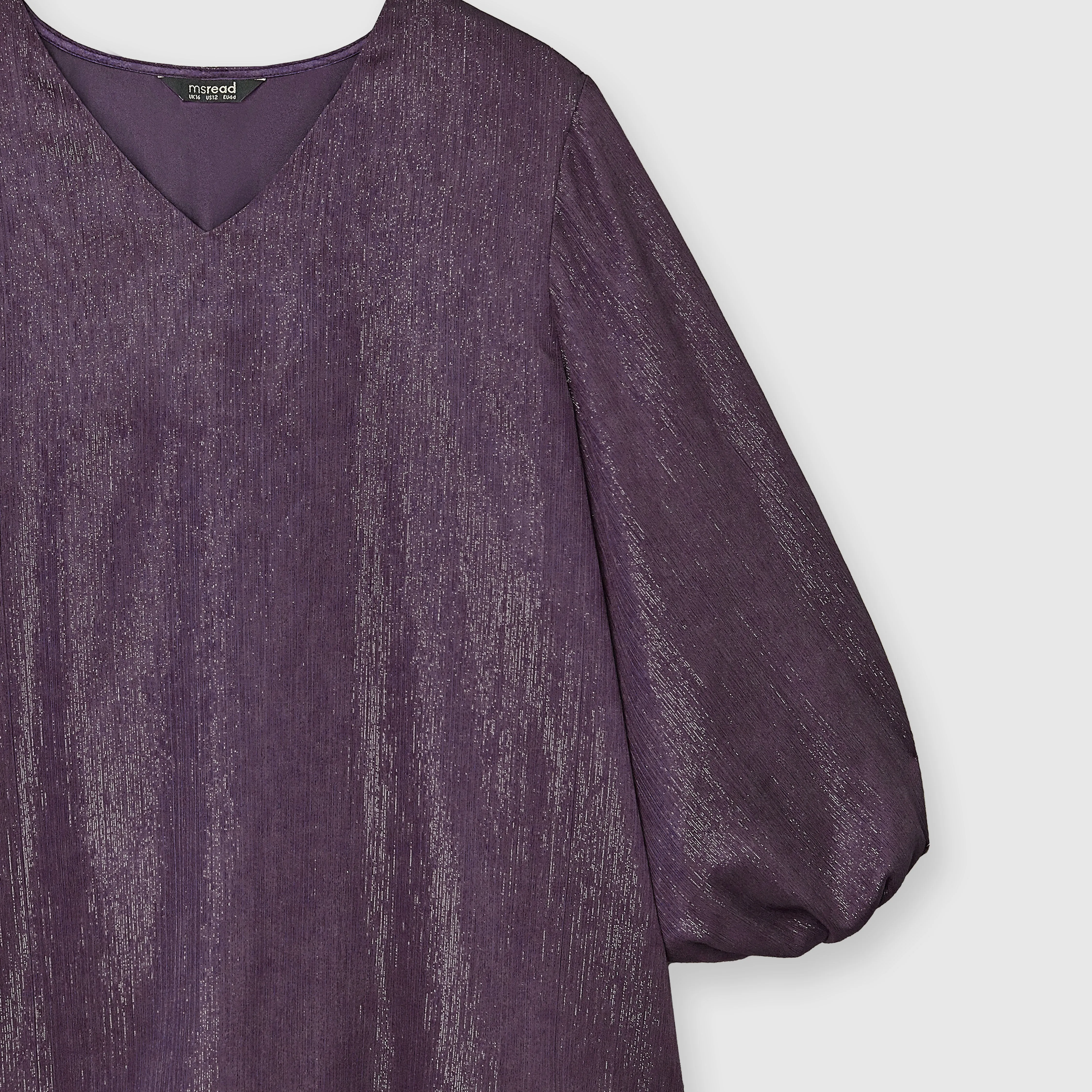 Shimmer Lantern Sleeve  Top