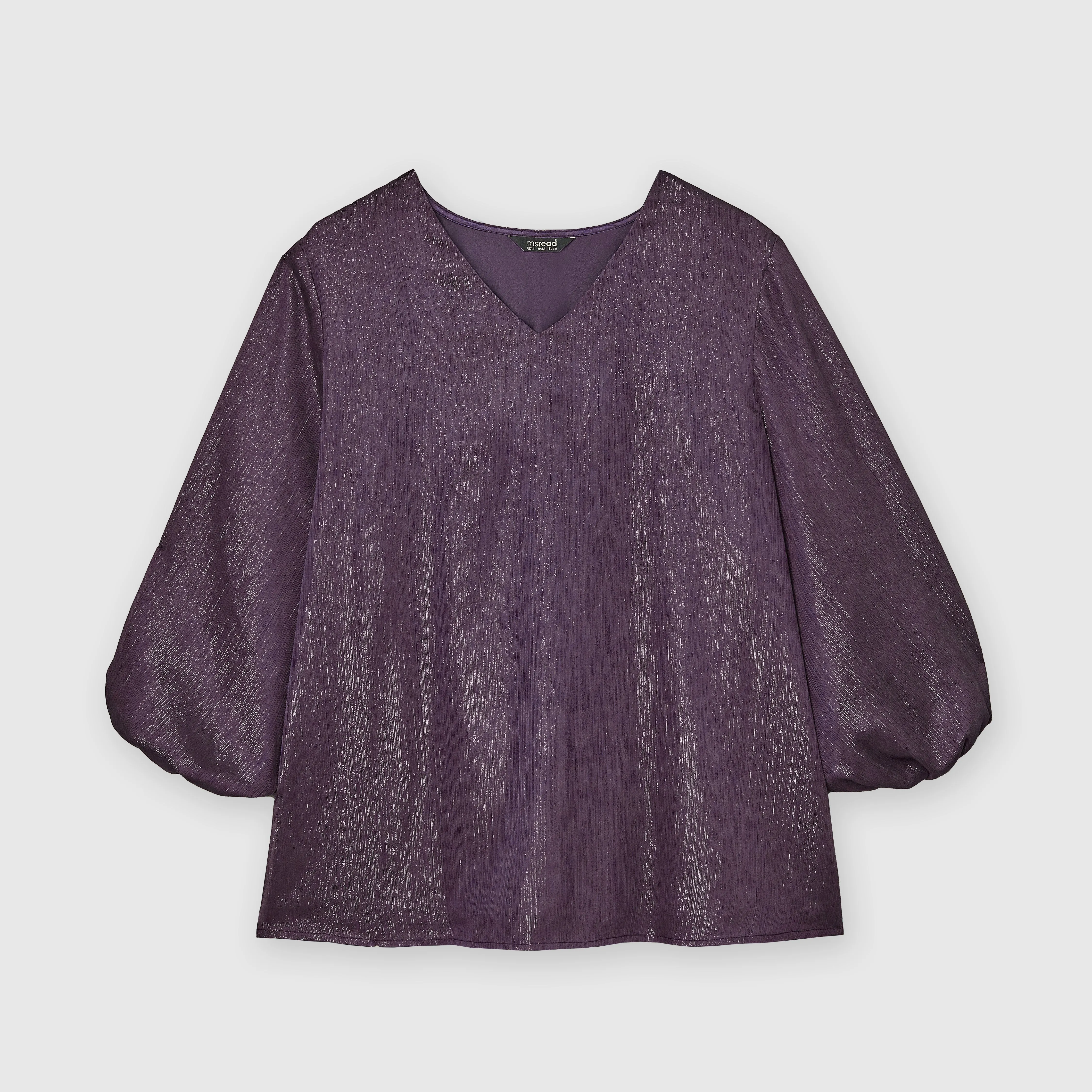 Shimmer Lantern Sleeve  Top