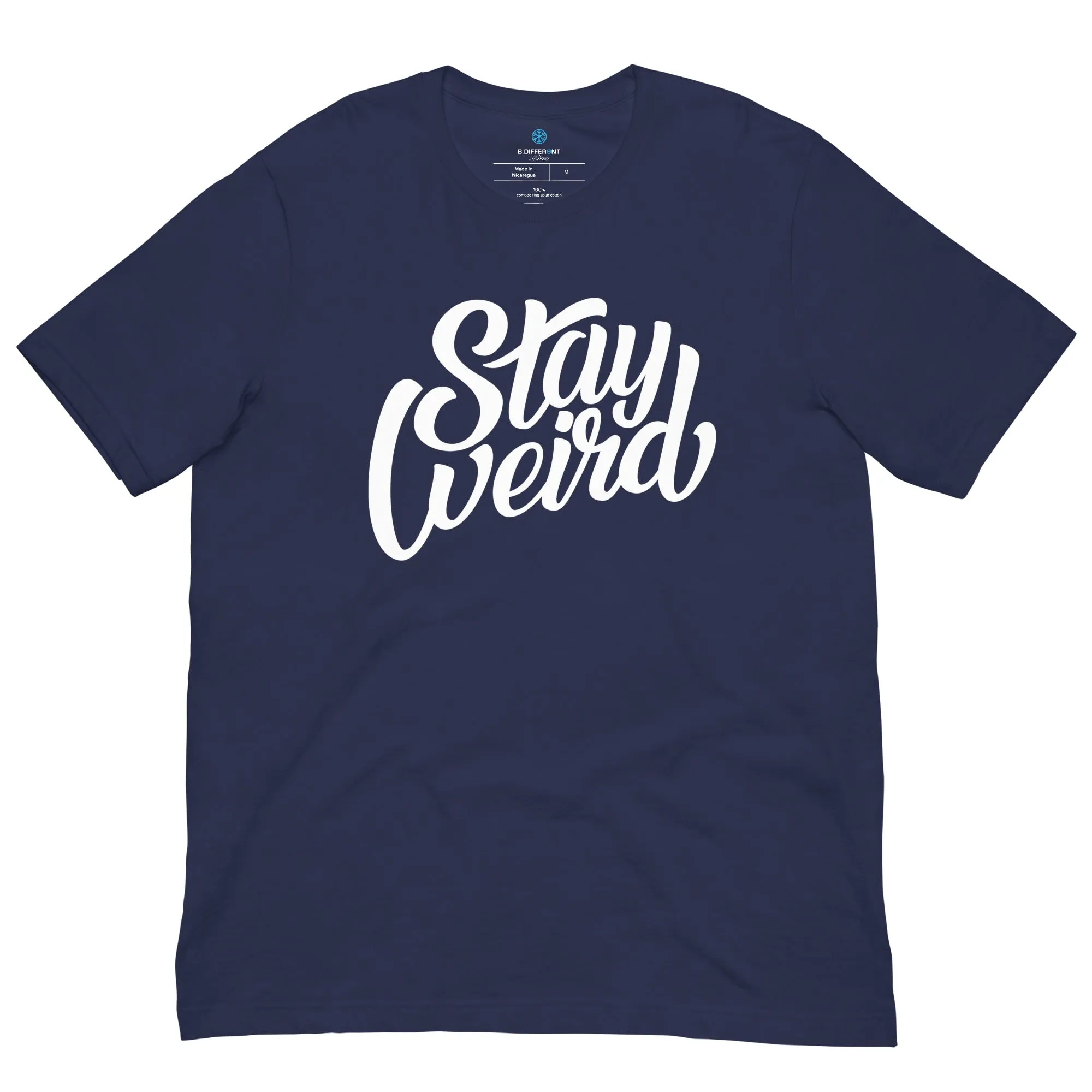 Stay Weird Tee | Navy