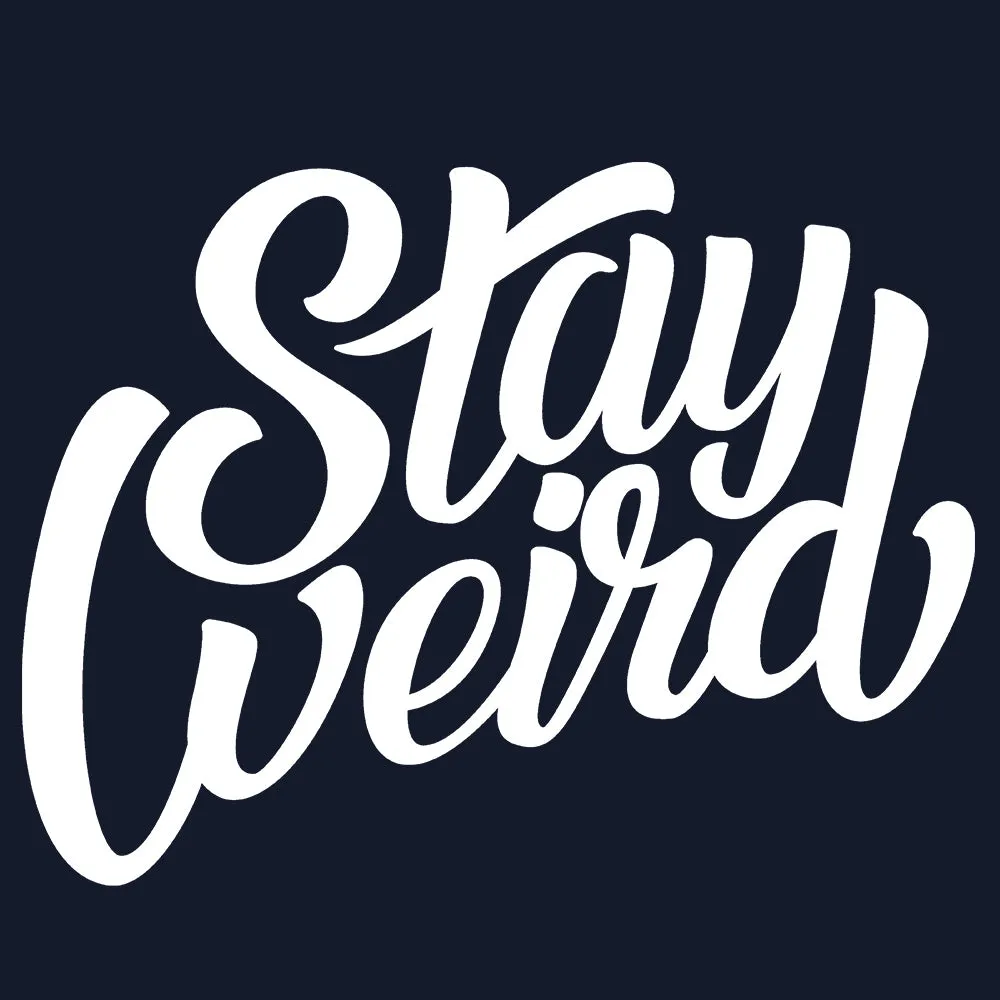 Stay Weird Tee | Navy