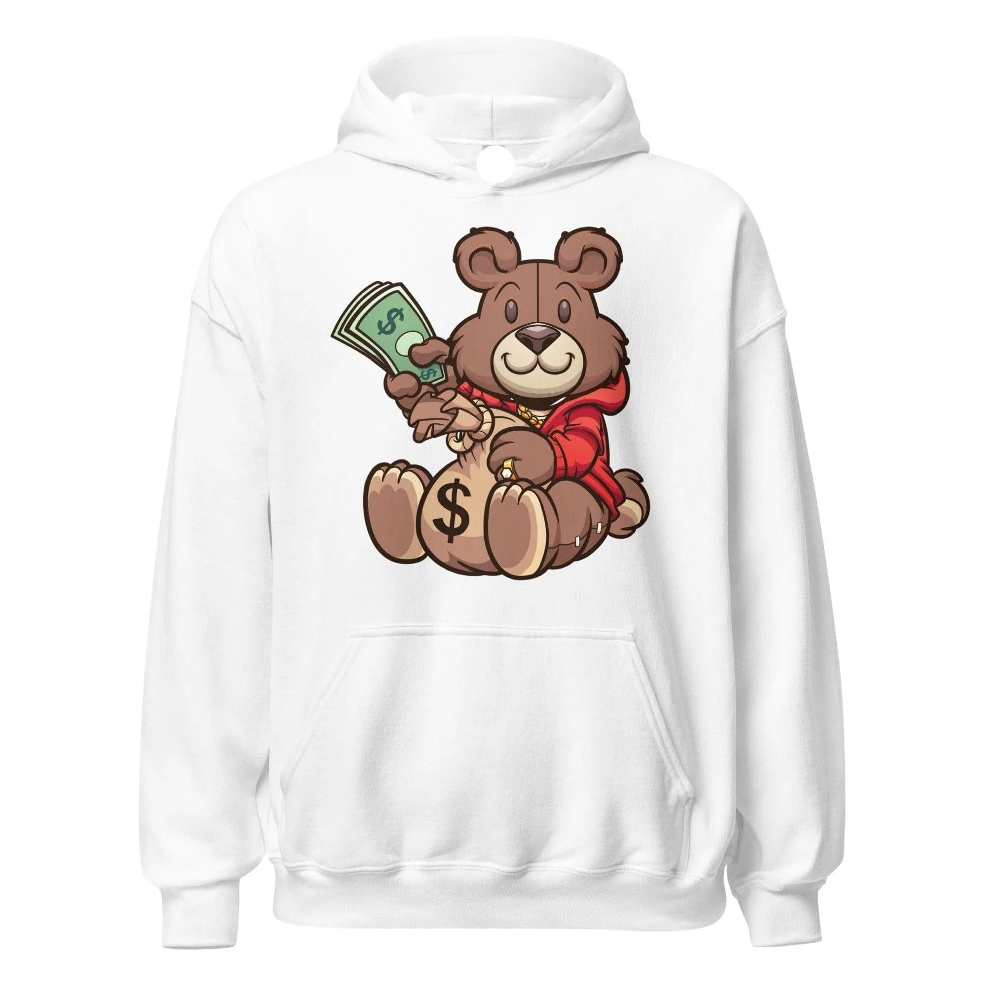 Urban Hoodie Teddy Bear Hussler Blended Heavyweight Direct To Garment Printed Unisex Pullover