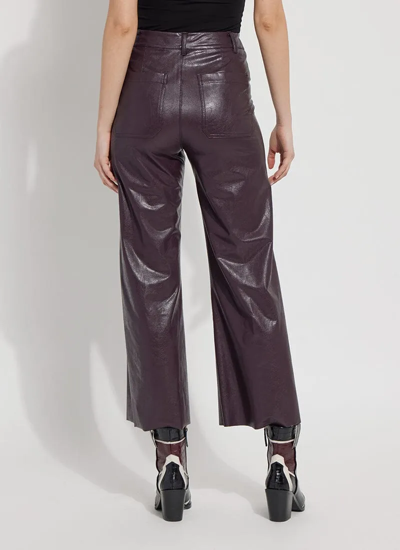 Vegan Leather Wide Leg (28" Inseam)