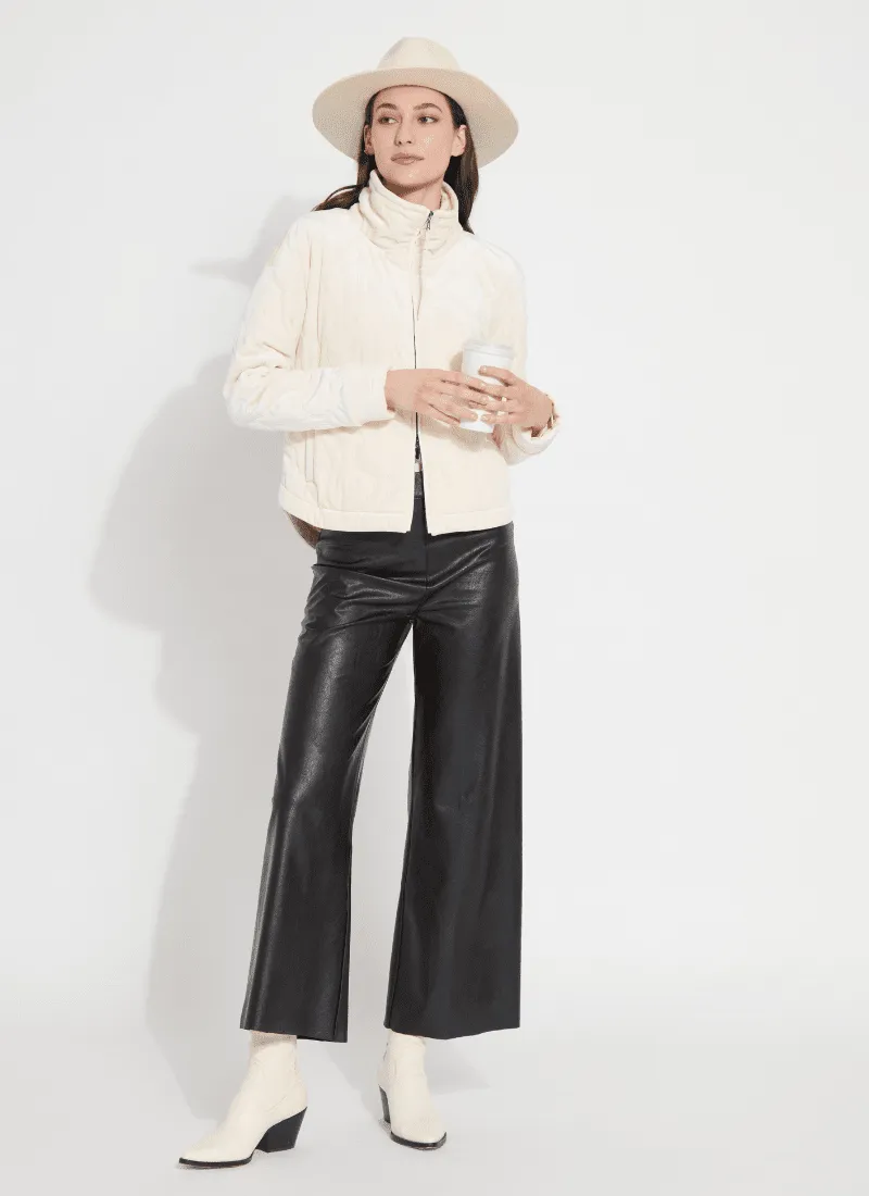 Vegan Leather Wide Leg (28" Inseam)