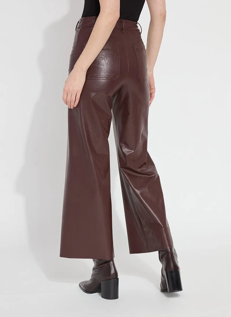 Vegan Leather Wide Leg (28" Inseam)