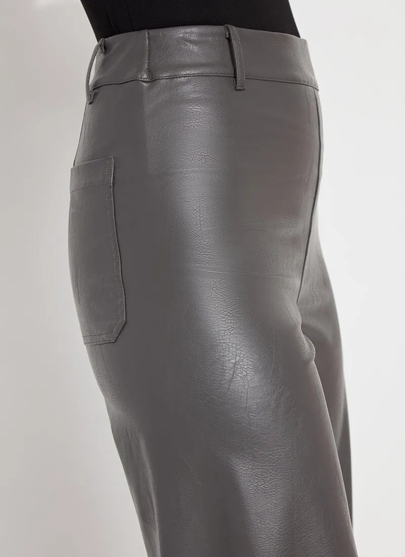 Vegan Leather Wide Leg (28" Inseam)