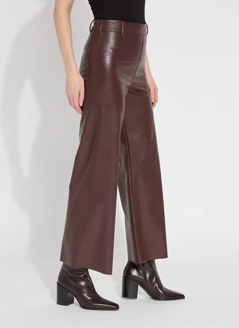 Vegan Leather Wide Leg (28" Inseam)