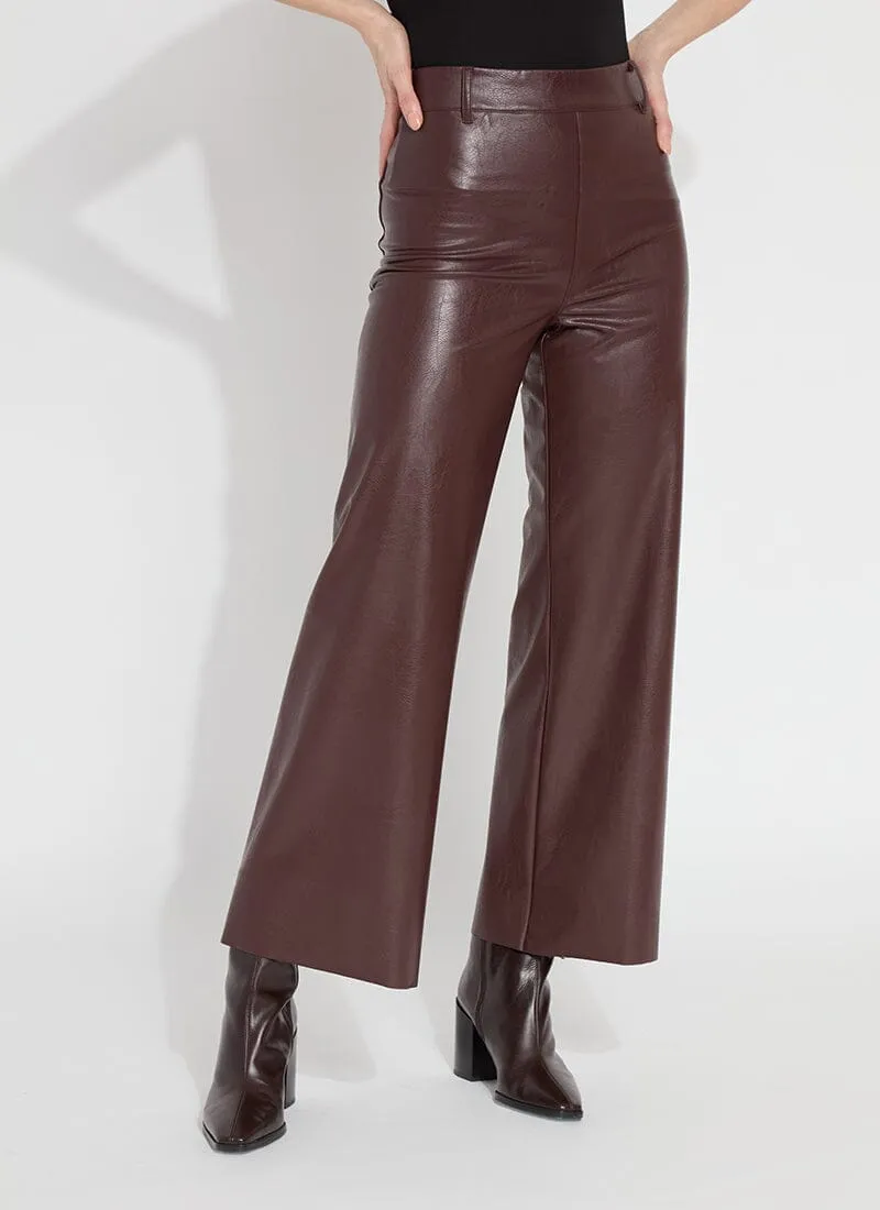 Vegan Leather Wide Leg (28" Inseam)